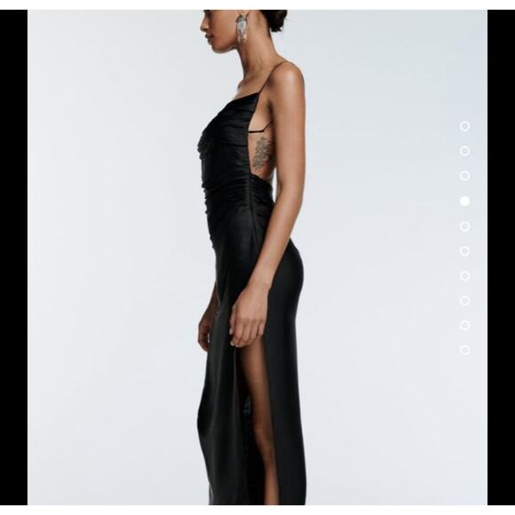 Zara Bloggers Favorite Draped open back midi dress - Picture 1 of 9